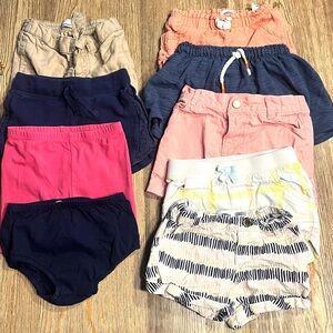 Girls 9 Piece Skirts and Shorts Lot